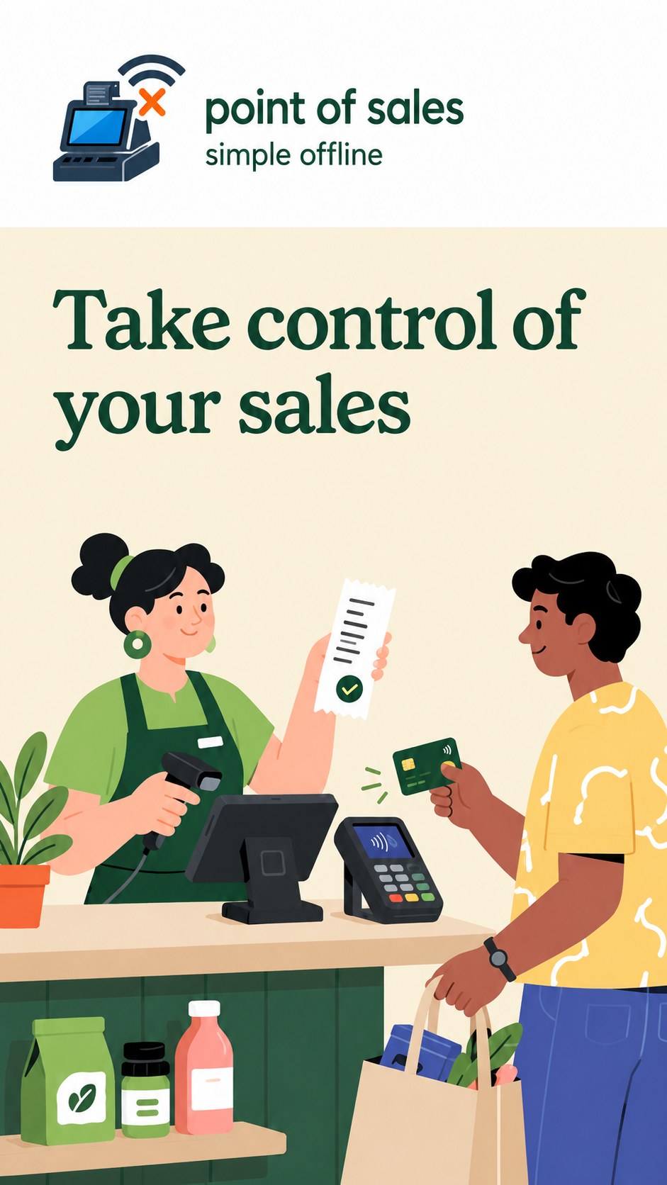 Tampilan Point of Sales Simple Offline 1